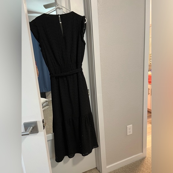 Evereve, black eyelet dress, size large. - Picture 2 of 3